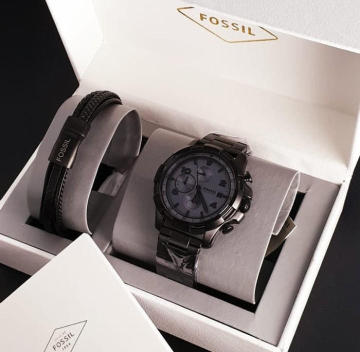 Jam Pria Merk Fossil FS5155 FS 5155 Original 4.5cm Fullset