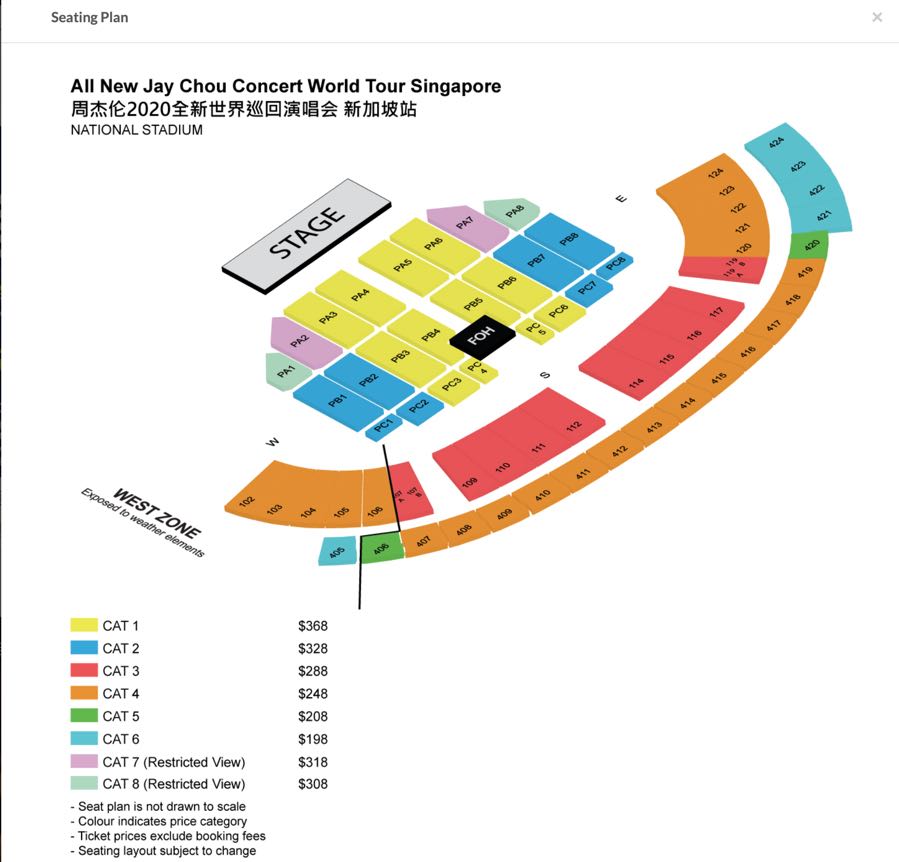 Jay Chou 2020 1.11 singapore concert, Tickets & Vouchers, Event Tickets