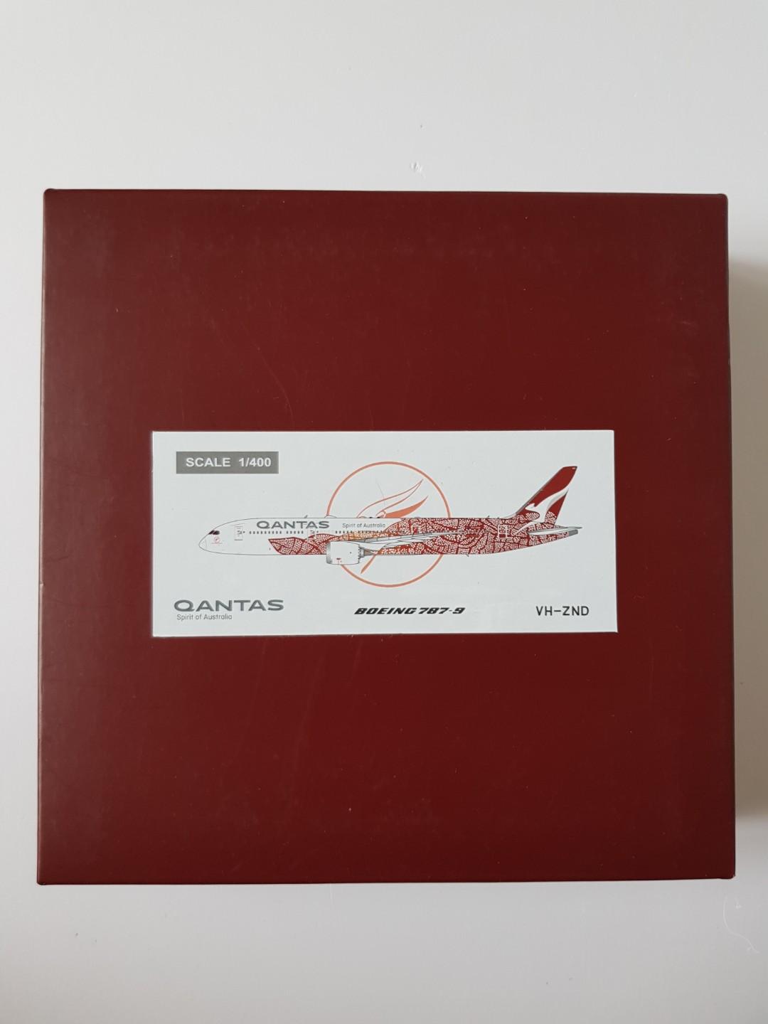 JC Wings Qantas VH-ZND ‘Yam Dreaming’ Beoing 787-9 1:400 Scale Aircraft ...