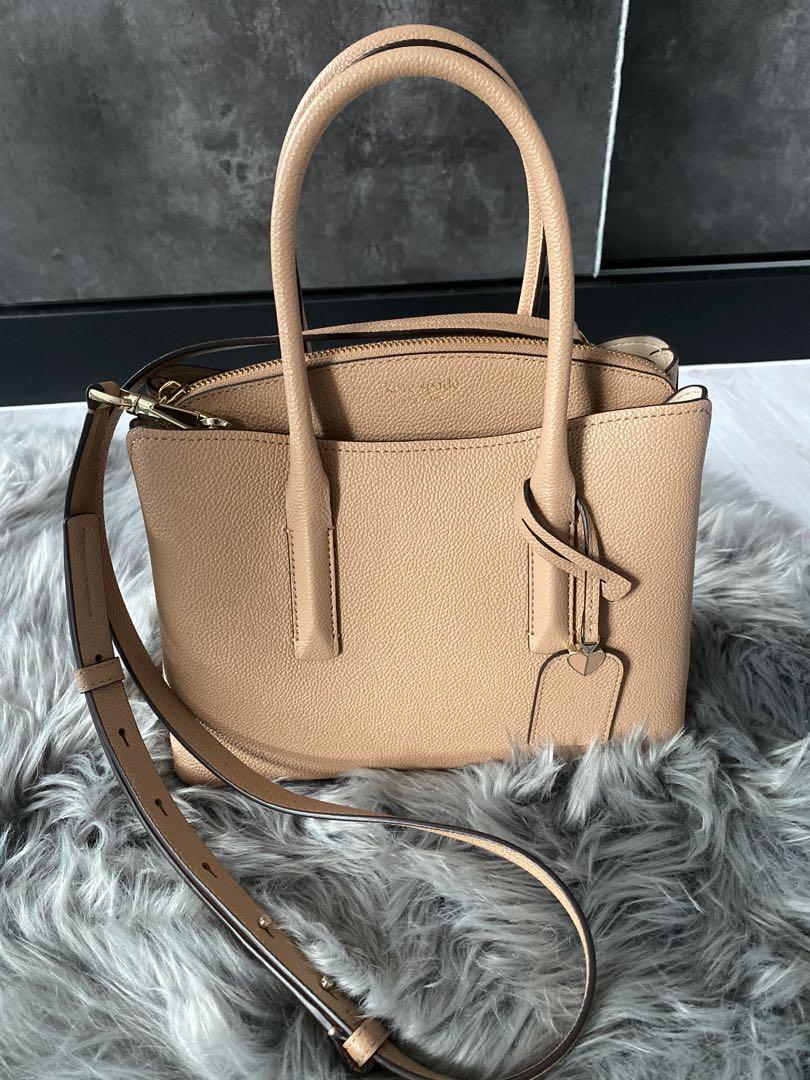 Kate spade margaux medium satchel light fawn clearance