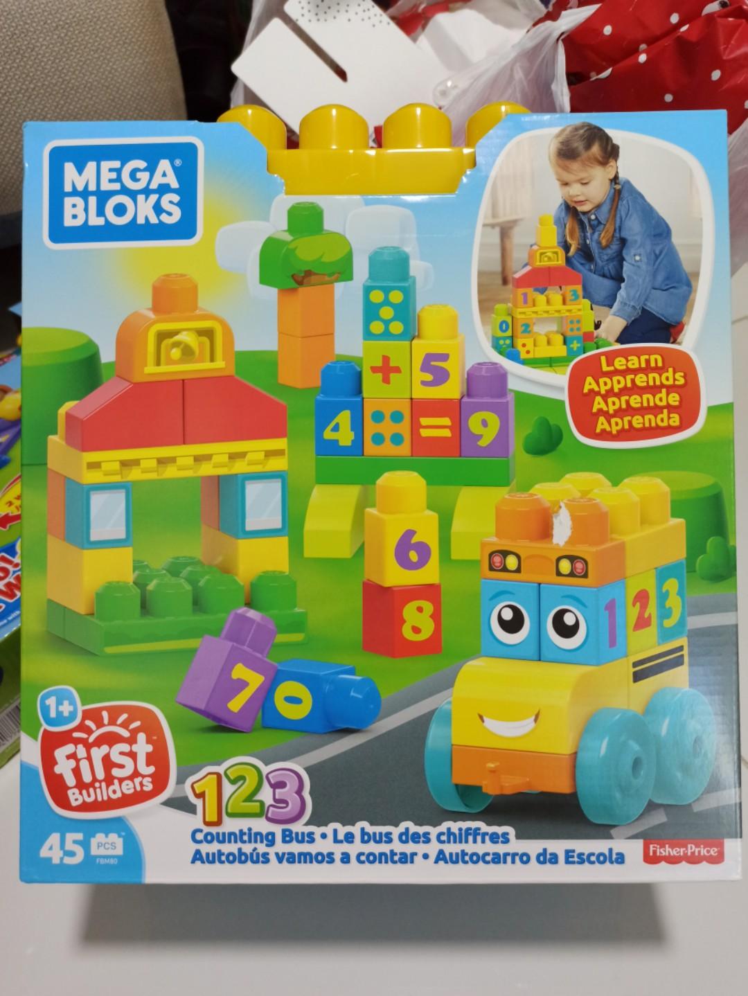 mega bloks counting bus