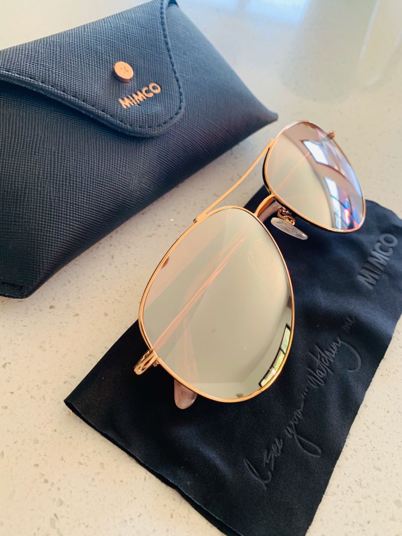 Mimco Wanderer Rose Gold Sunglasses