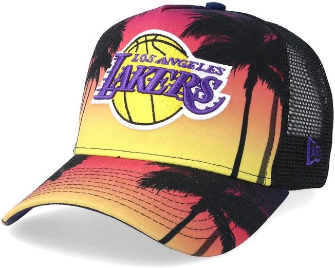 New Era Trucker Cap Lakers Mesh Sports Sports Apparel On Carousell