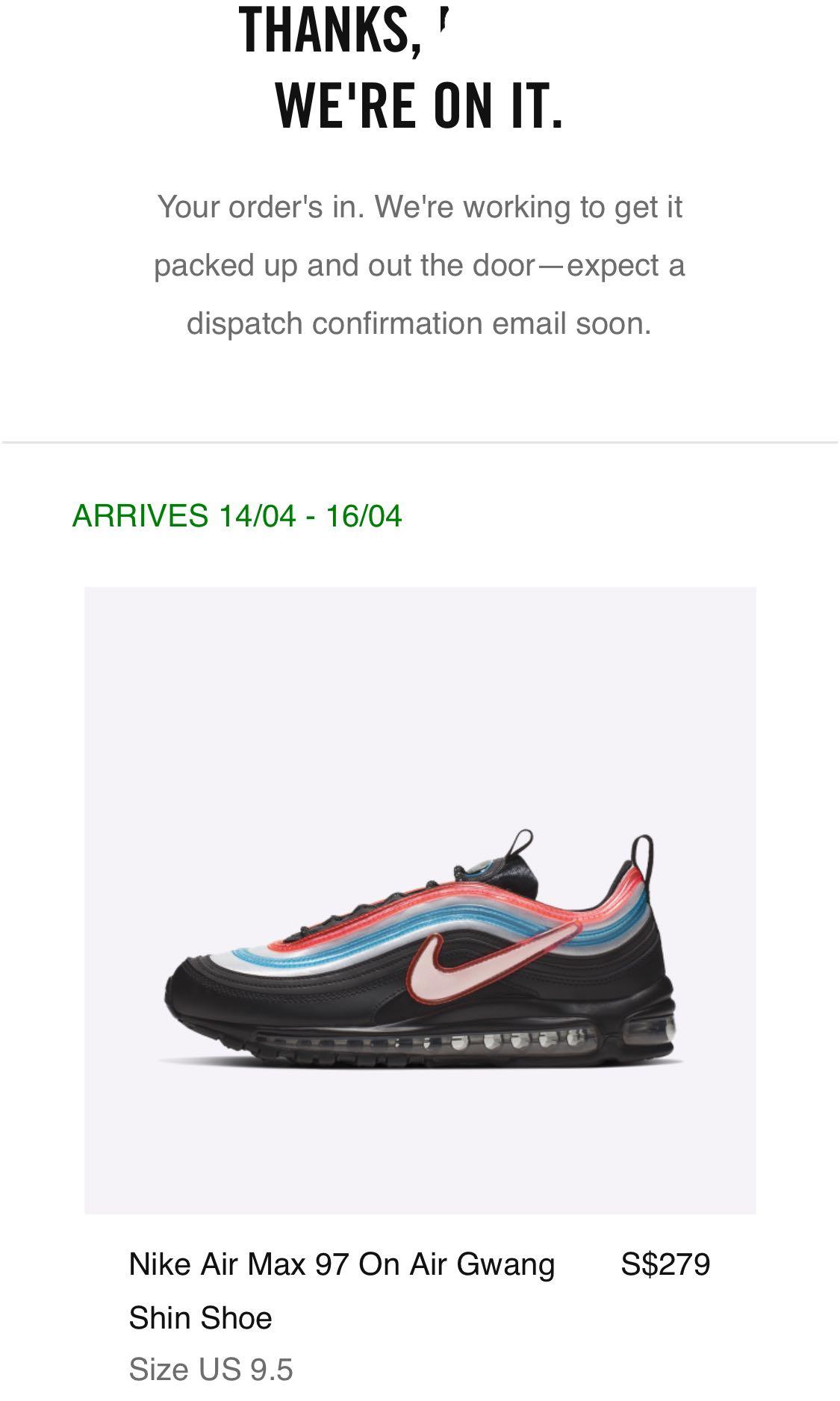 nike air max 97 on air gwang shin stockx