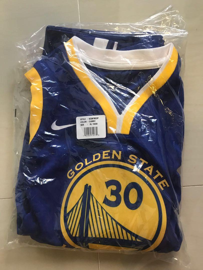 curry jersey youth xl