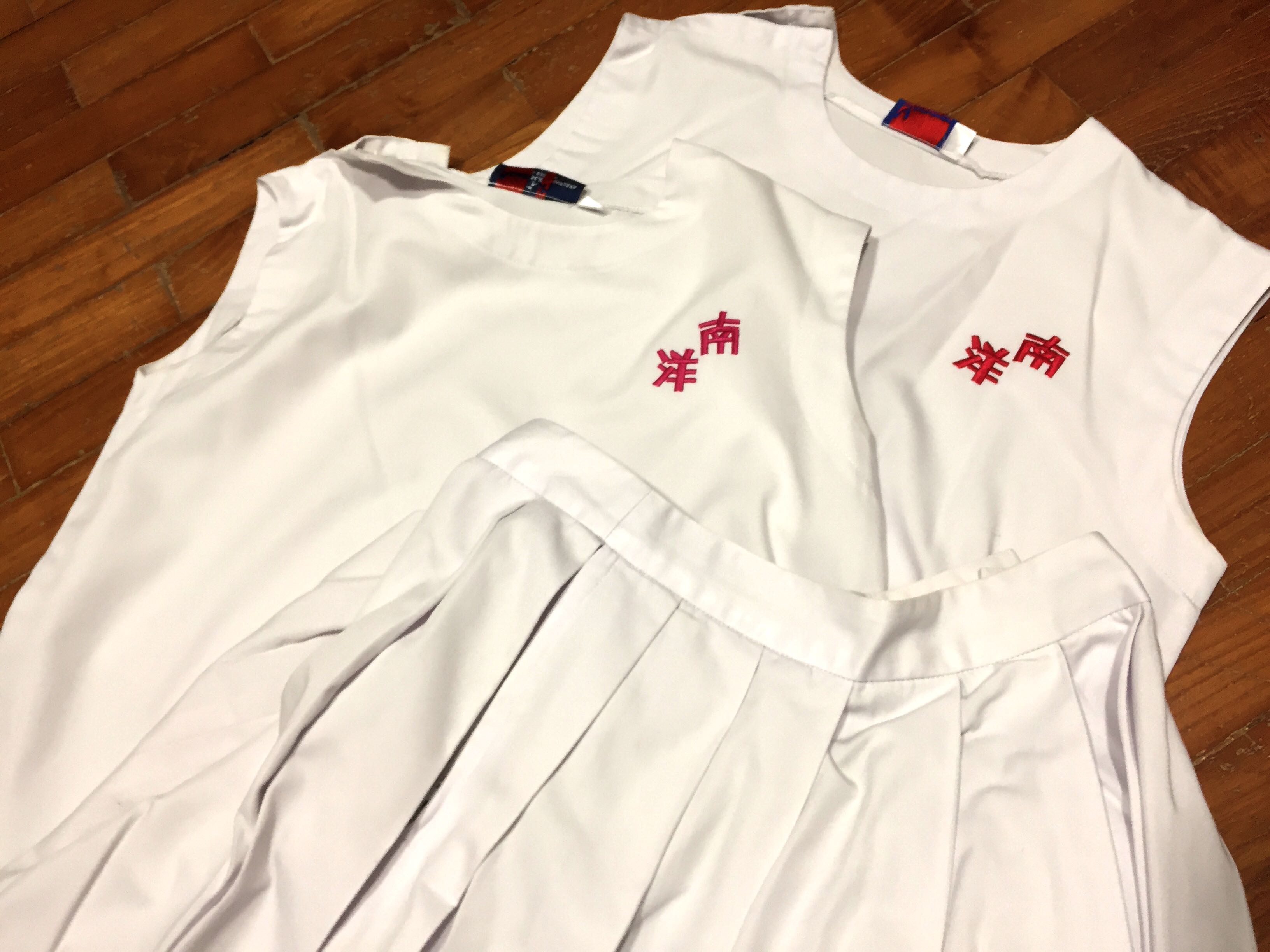 Nygh Uniform And Pe Shirts Nanyang Girls High School Women S Fashion Tops Sleeveless On Carousell