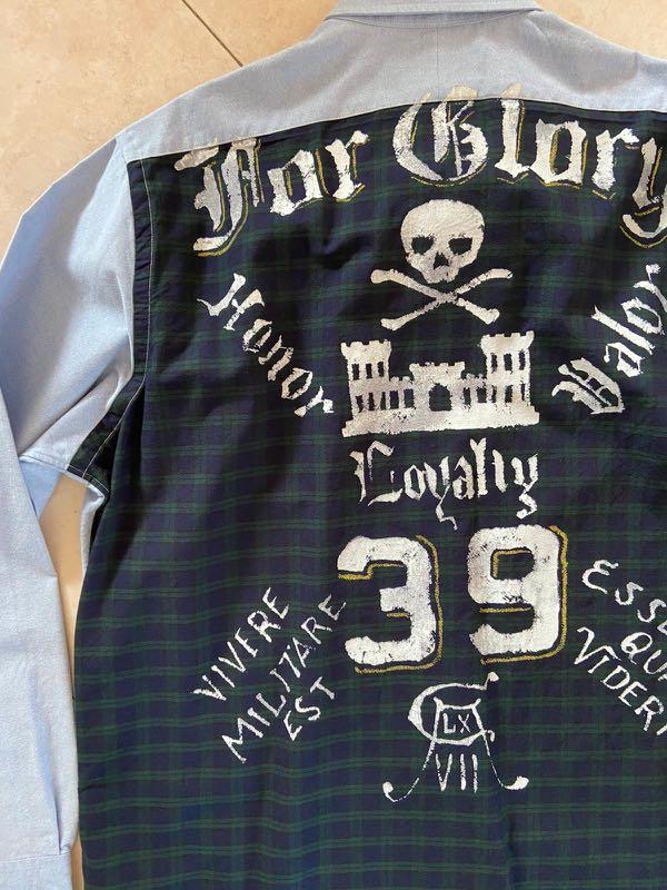 ralph lauren skull and crossbones shirt