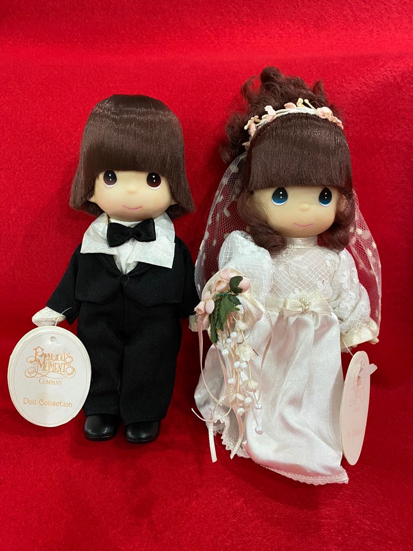 Precious moments dolls bride and sale groom