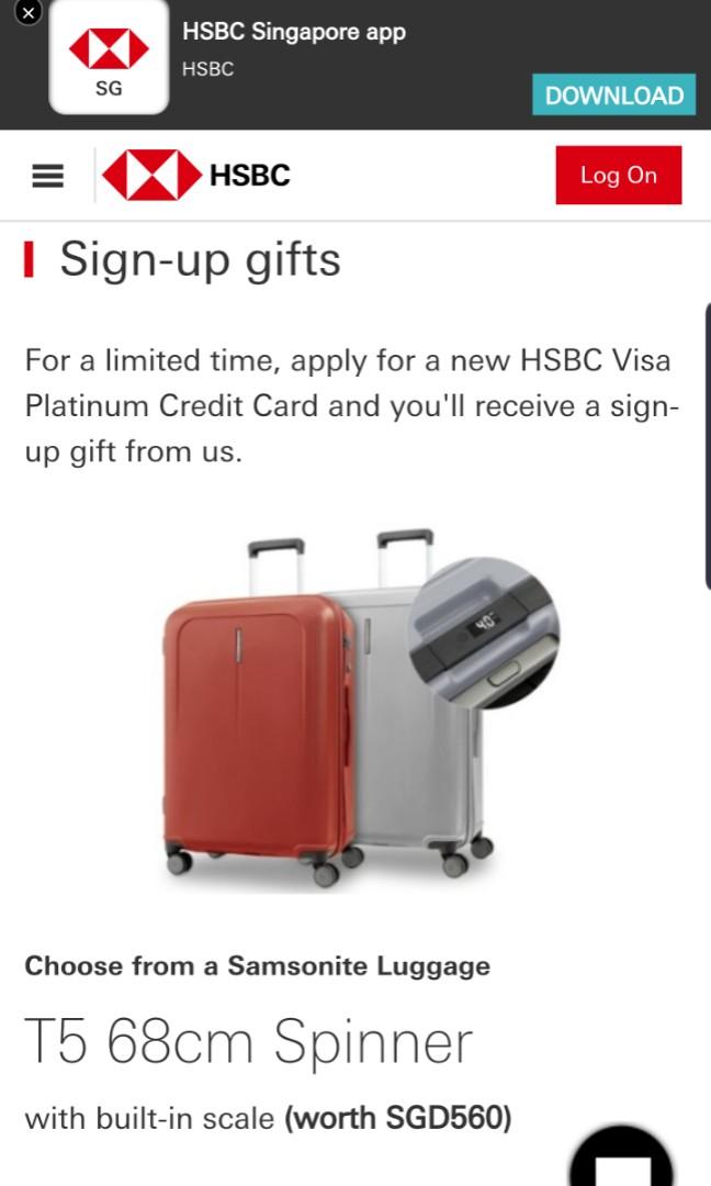 Samsonite Brand New 68 cm luggage Hobbies Toys Travel Luggage