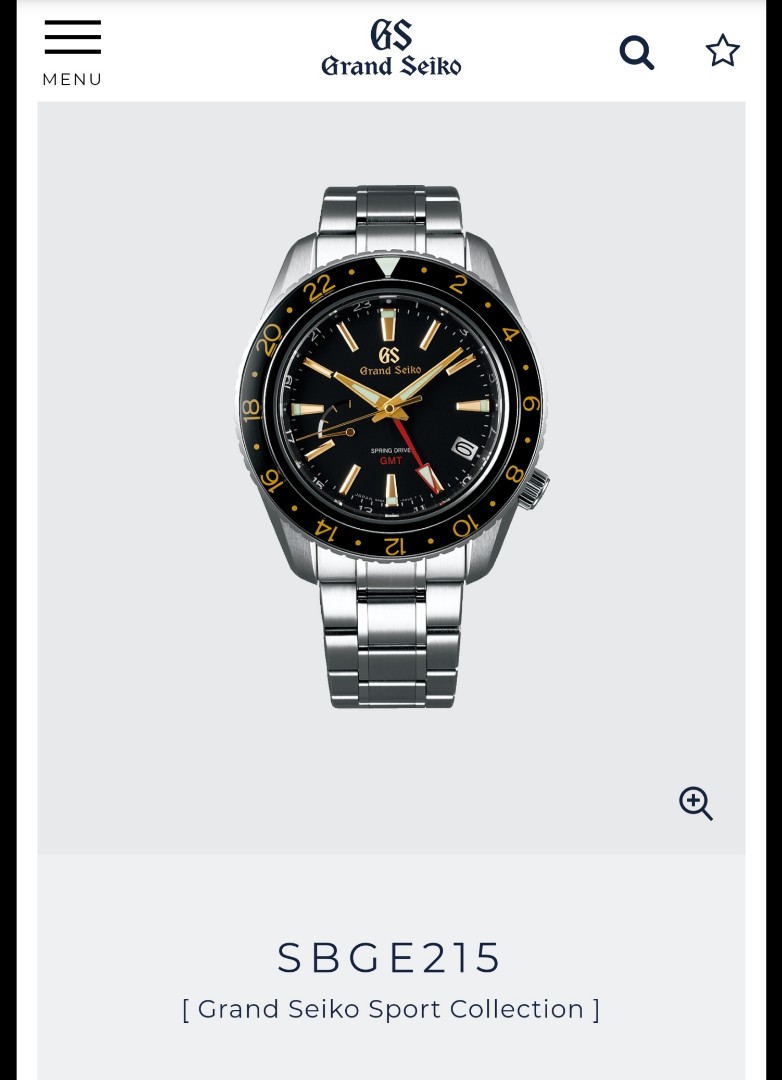 Grand Seiko SBGE215 Spring Drive GMT, Mobile Phones & Gadgets, Wearables &  Smart Watches on Carousell