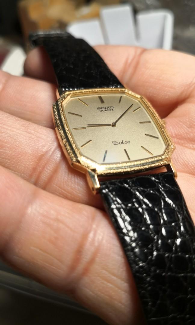 Seiko Dolce k gold plated, Men's Fashion, Watches & Accessories