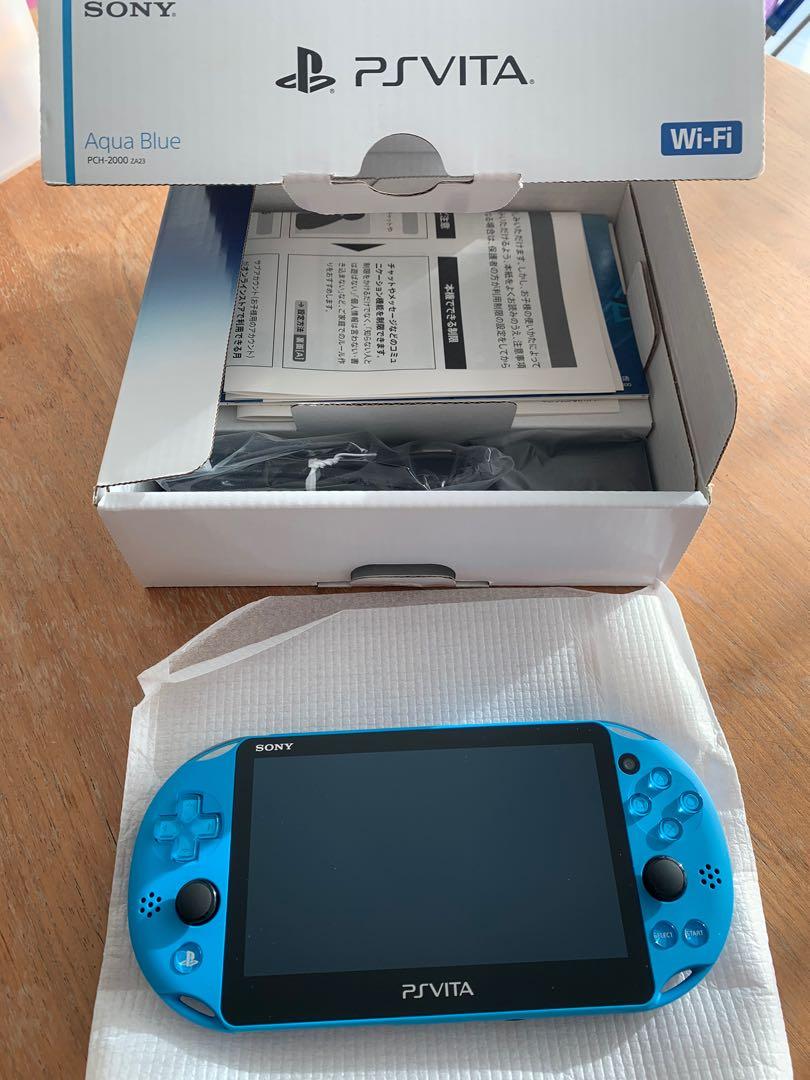 Sony Ps Vita Pch 00 Za23 Aqua Blue Wi Fi Model Video Gaming Video Game Consoles Playstation On Carousell