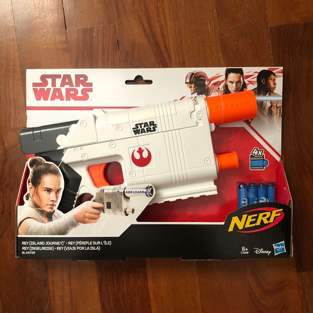 Star Wars Nerf Gun Rey Island Journey Blaster, Hobbies & Toys, Toys ...