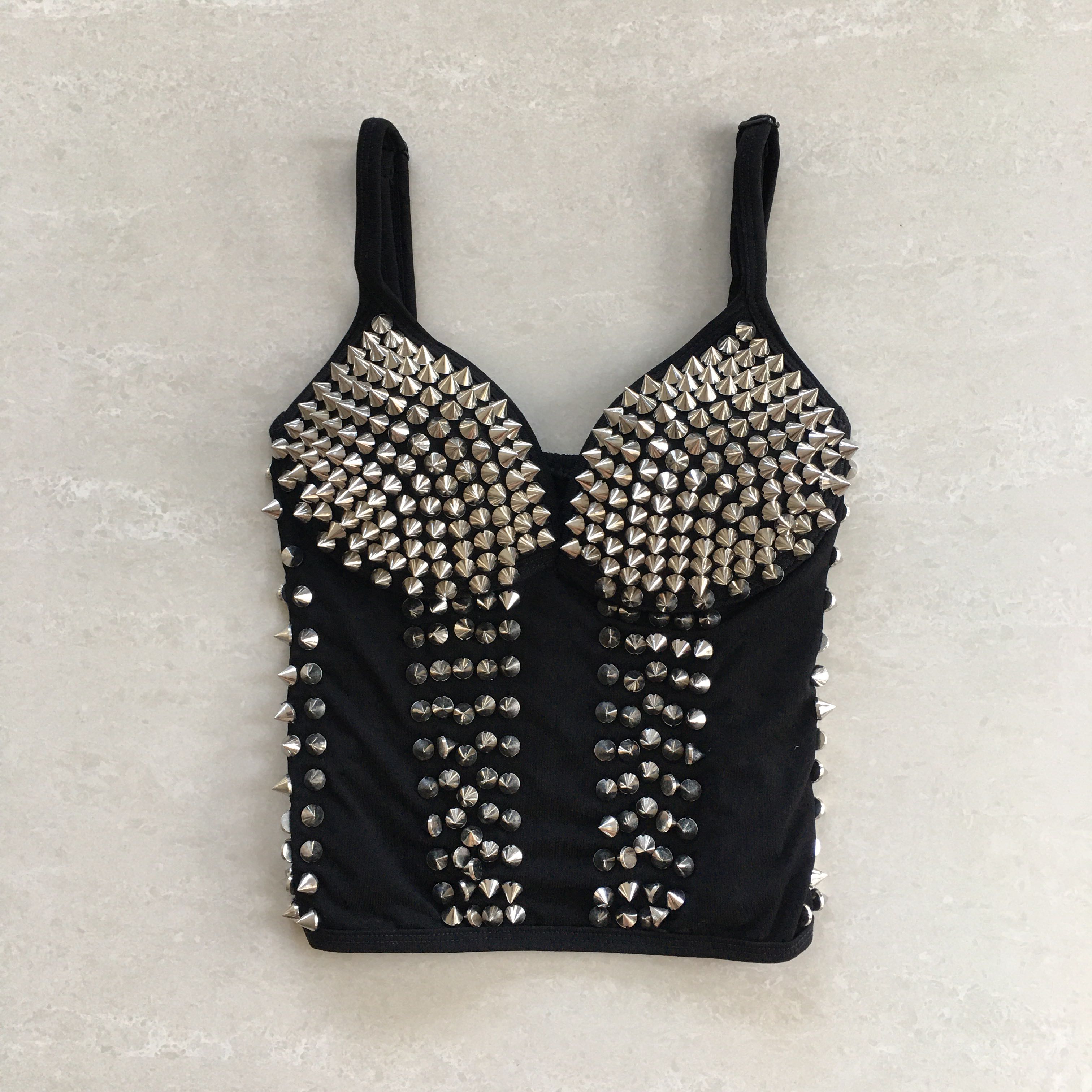 studded bustier top