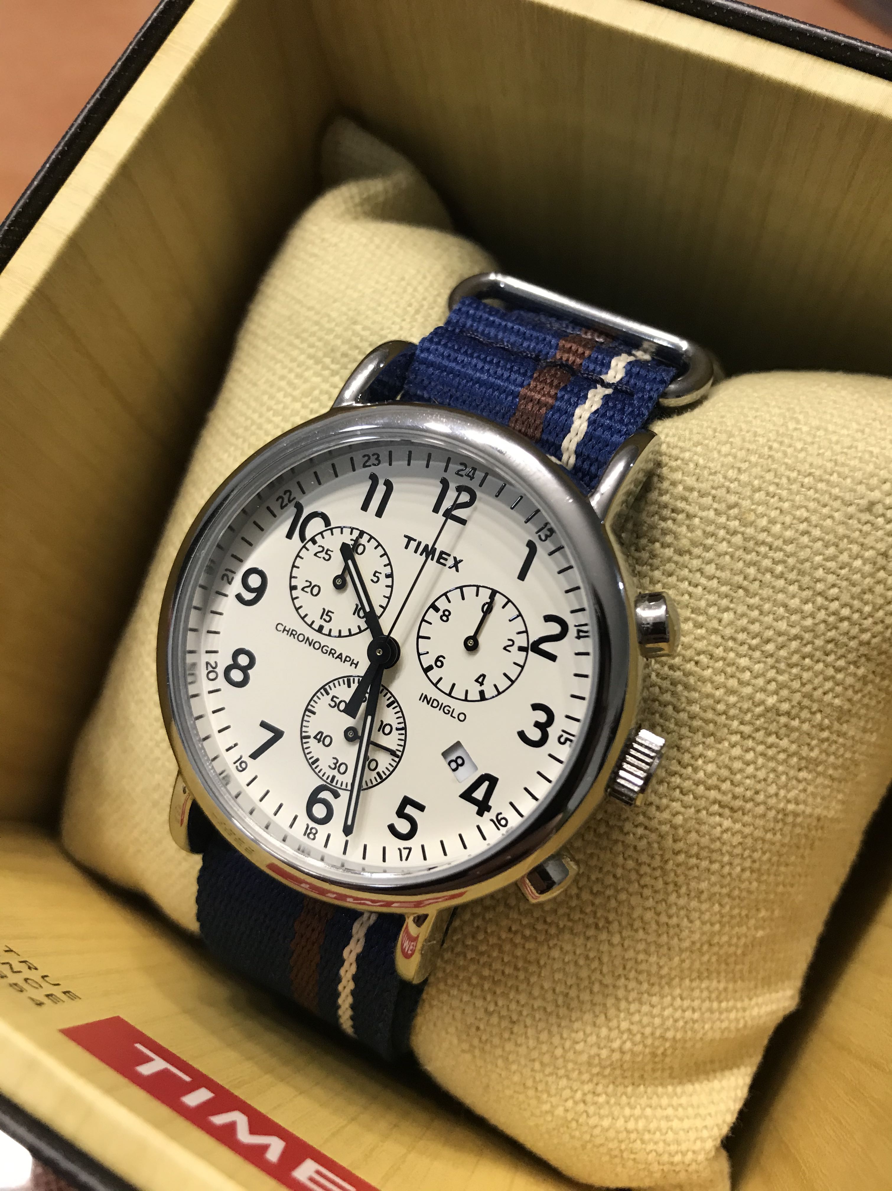 Timex Weekender Chronograph Watch (TW2P62400), Men's Fashion, Watches &  Accessories, Watches on Carousell