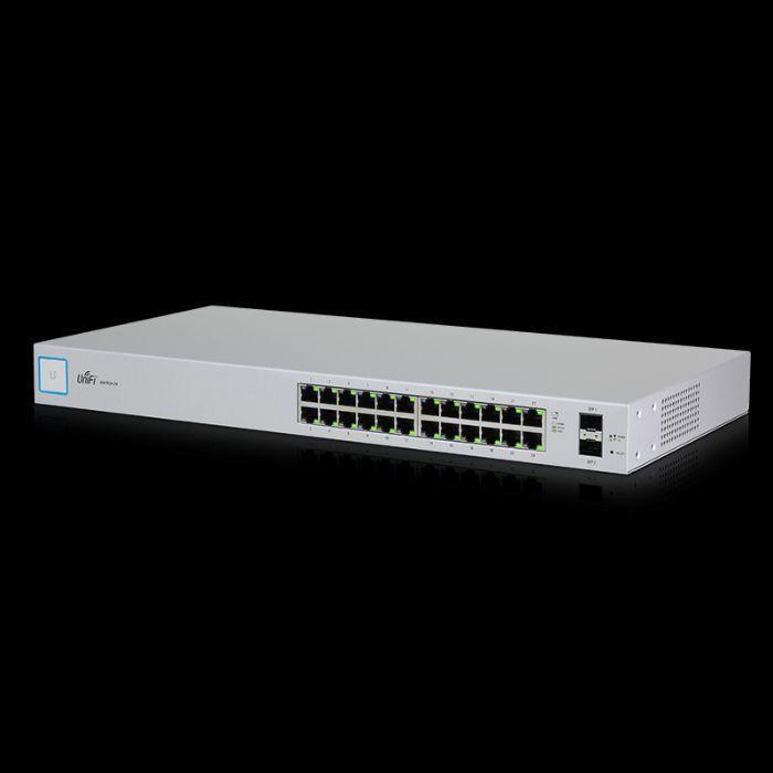 Ubiquiti UniFi Switch 24 (Category: Networking) located in Quezon City. Submitted by ann_xbs (Listing ID 272219791, Image 1). Description: Ubiquiti UniFi Switch 24 US-24 Managed Gigabit Switch with SFP Dimensions 443 x 43 x 221 mm (17.44 x 1.69 x 8.70") Weight 2.51 kg (5.53 lb), 2.60 kg (5.70 lb) with rack-mount bracket Networking Interface (24) 10/100/1000 Mbps RJ45 Ethernet Ports, (2) 1 Gbps SFP Ethernet Ports Management Interface (1) RJ45 Seri