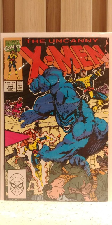 Uncanny X Men 1963 1st Series 264 Jim Lee Cover Marvel Comics Published Late July 1990 Books Comics Manga On Carousell