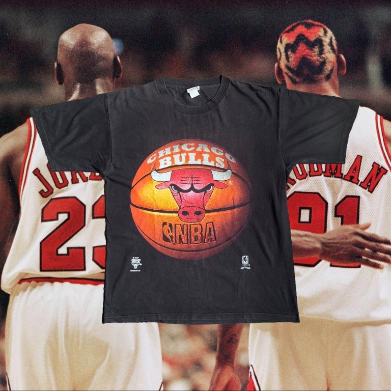 vintage Chicago Bulls championship tee, Men's Fashion, Tops & Sets, Tshirts  & Polo Shirts on Carousell