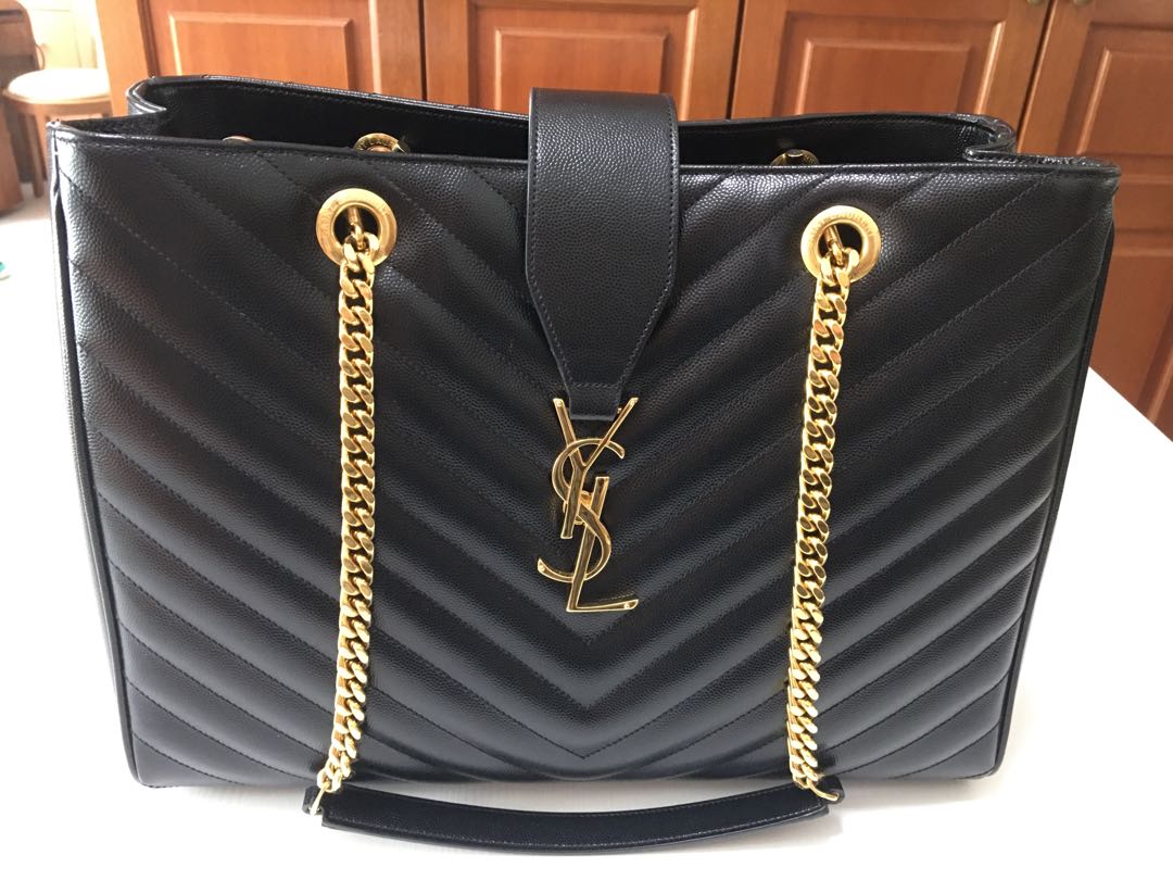 Ysl monogram shopper tote new arrivals