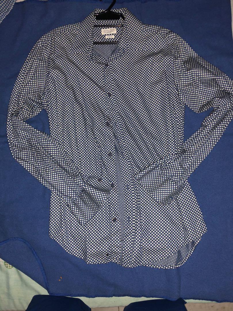 zara long sleeve polka dot dress