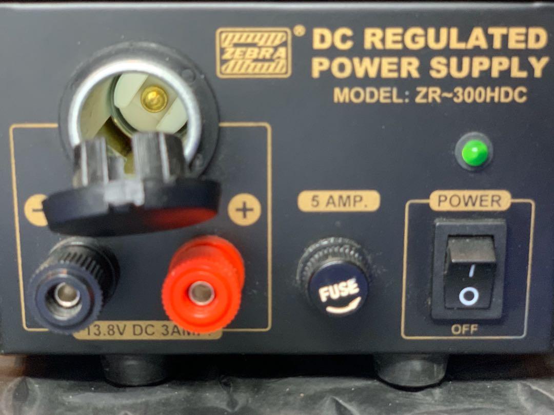 Zebra ZR300 HDC Regulated Power Supply, TV & Home Appliances