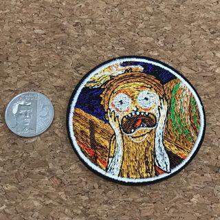 Morty the Scream iron on sew on patch