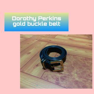 Authentic Dorothy Perkins gold buckle belt