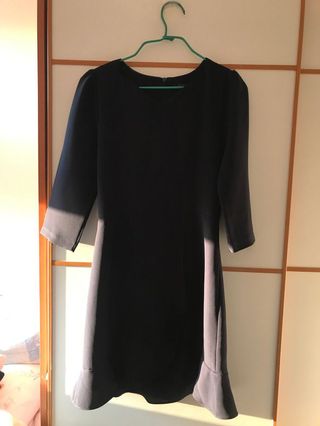 藍色斯文裙 dark blue formal dress (buy 2 for $100)64196495386499110