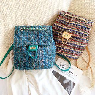 Quilted Tweed Backpack (P0)