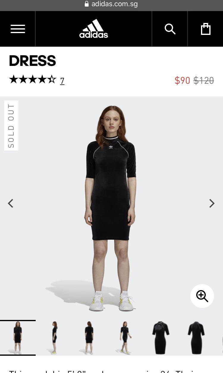 adidas velvet dress