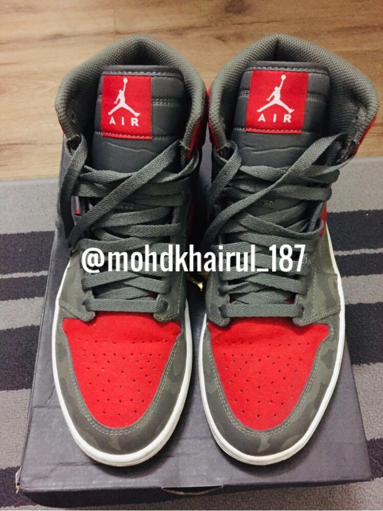 Jordan 1 store camo red