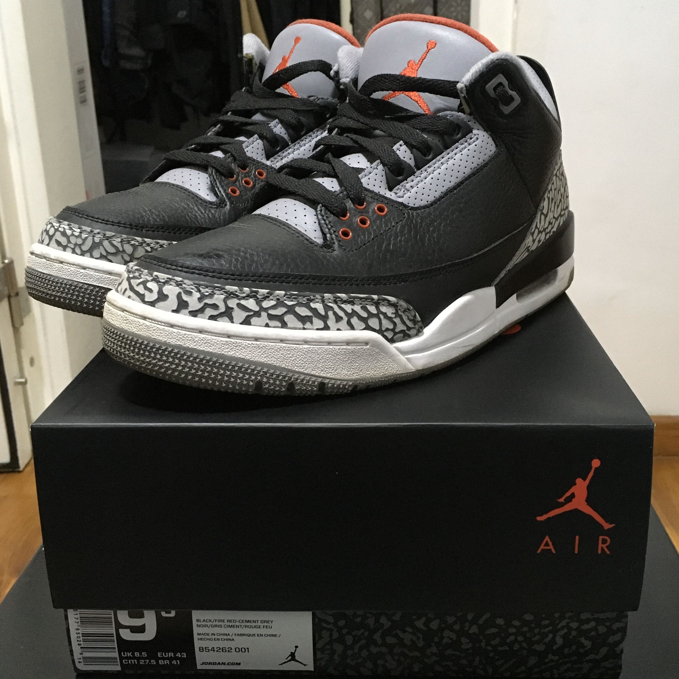 Nike air shop jordan 3 black