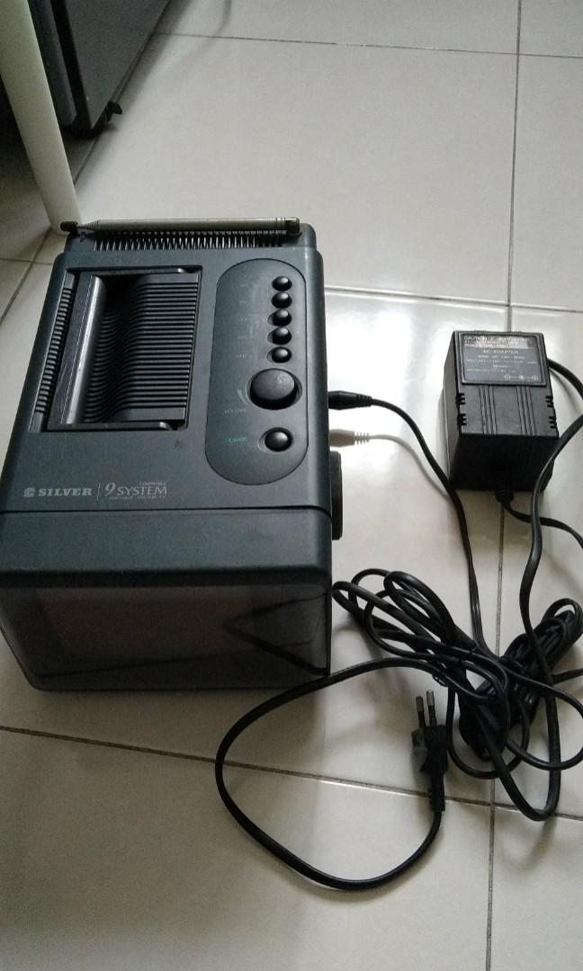 Antique portable analog TV, Furniture & Home Living, Furniture, TV