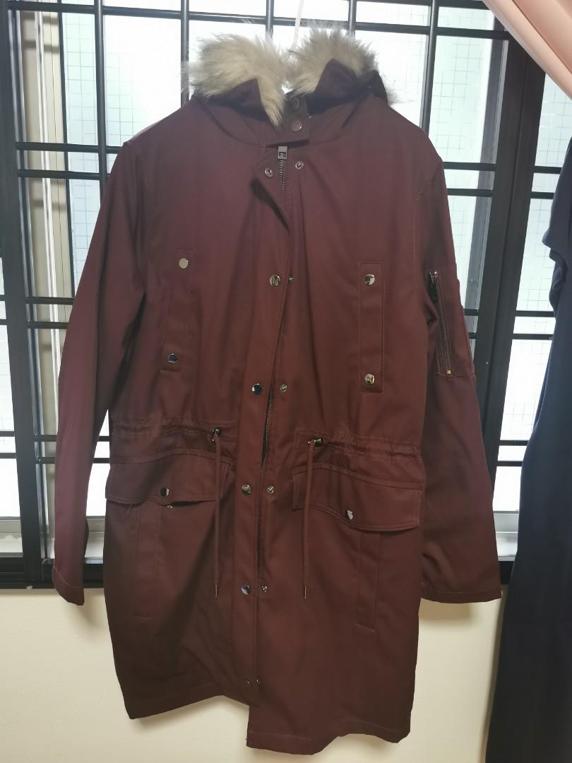 Asos design parka with detachable faux fur liner hot sale