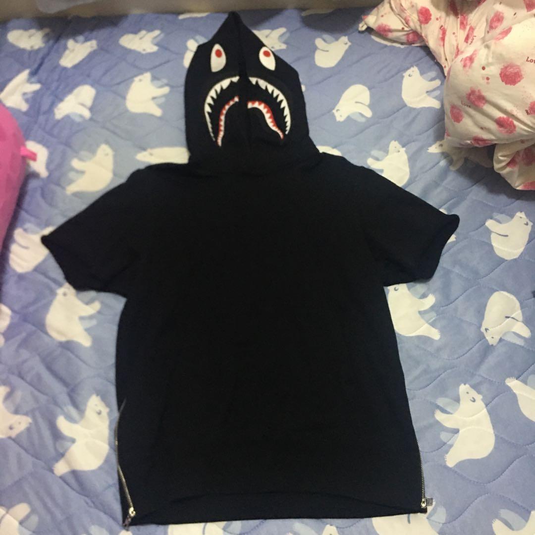 Bape Shark Short Sleeve Hoodie FW16