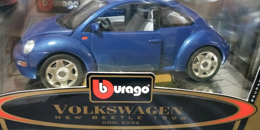 burago volkswagen new beetle 1998 gold collection