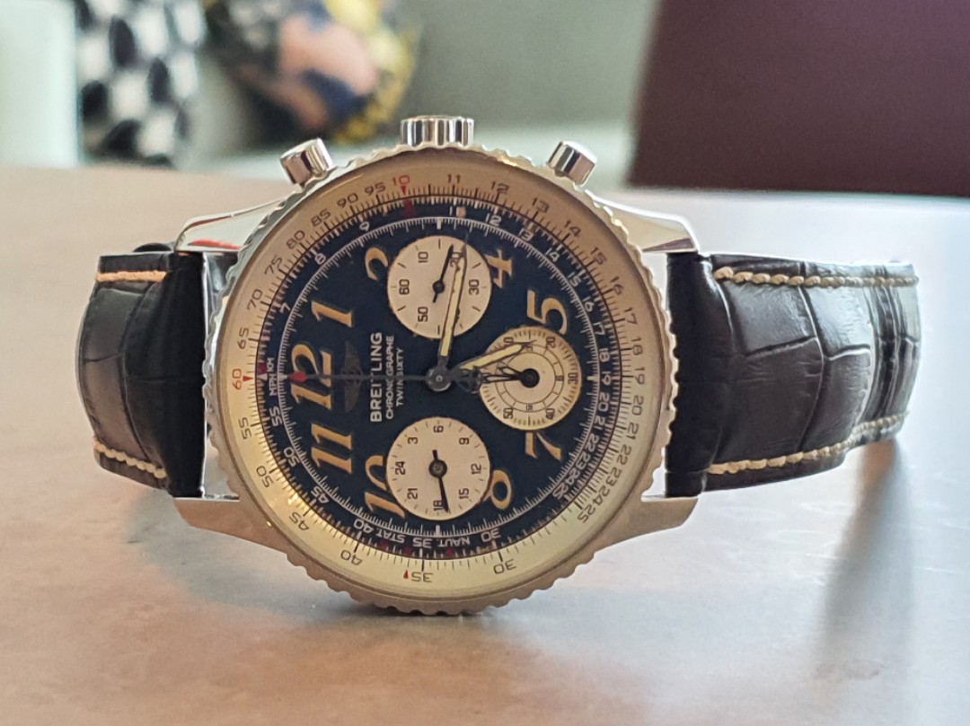 WTT WTS Breitling Navitimer Twin Sixty 2 Blue Dial RARE Luxury Watches on Carousell