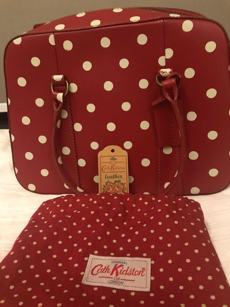 Cath Kidston leather bowler bag Women s Fashion Bags Wallets Tote Bags on Carousell
