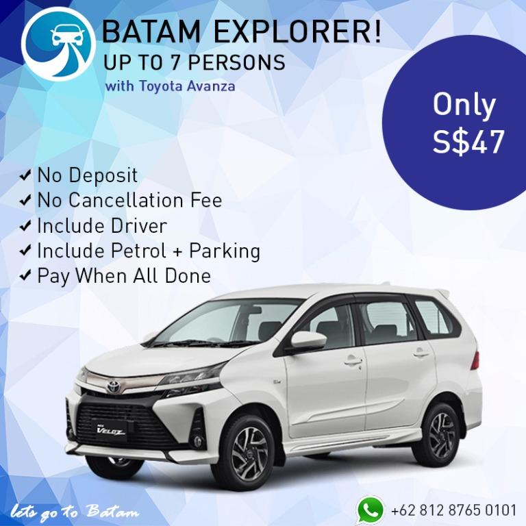 Cheapest Batam Car Rental Private Car Driver And Fuel Included