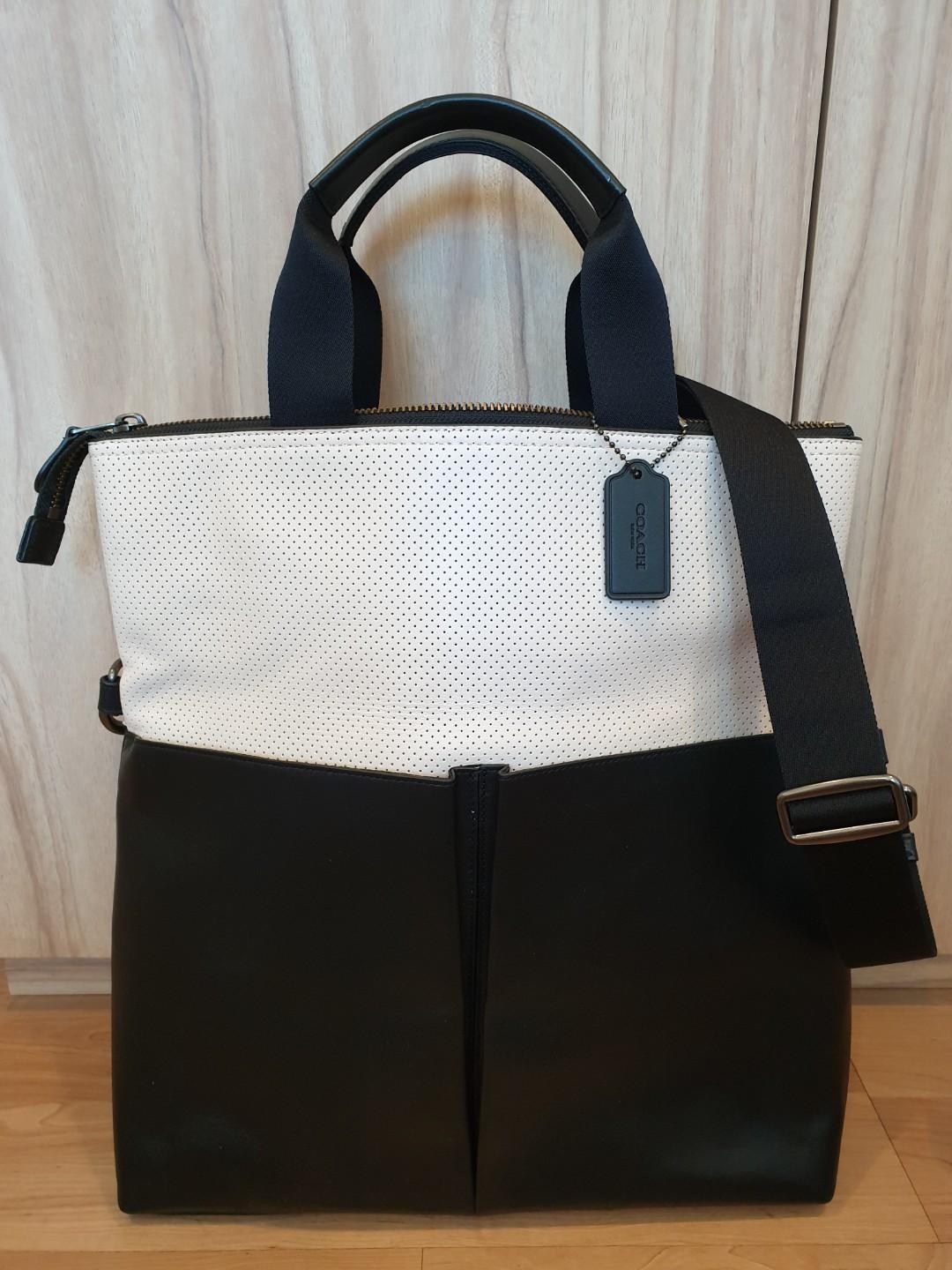 coach charles foldover tote