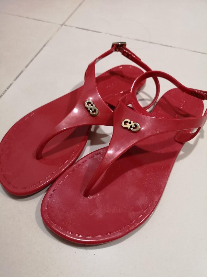 cole haan red sandals