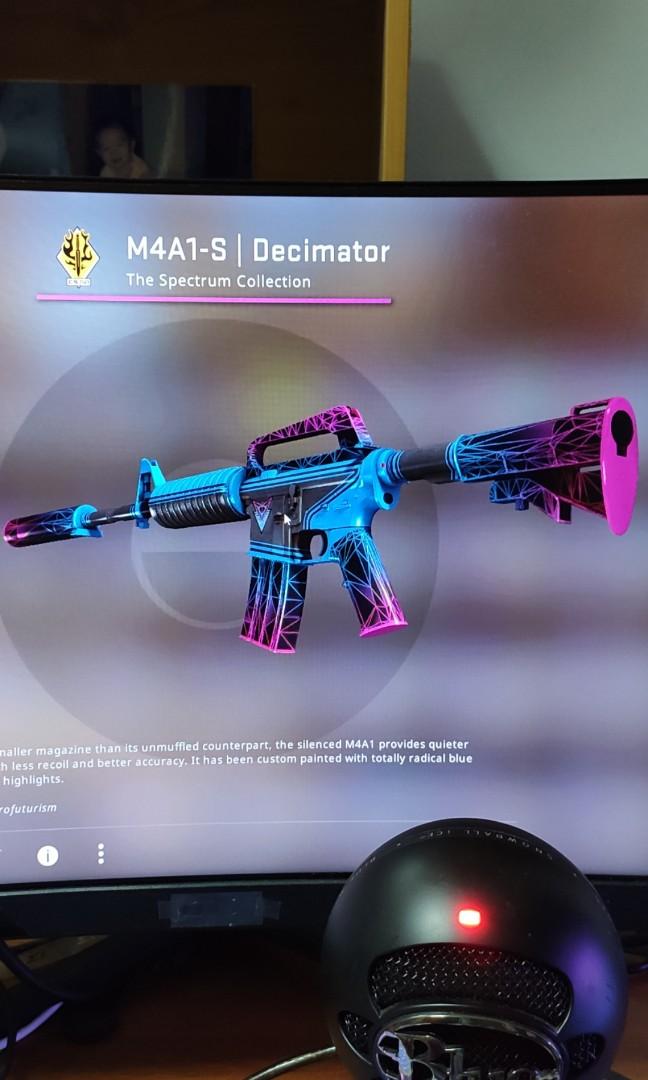 Cs Go M4a1 S Decimator Ft Toys Games Video Gaming In Game Products On Carousell - m4a1 roblox id