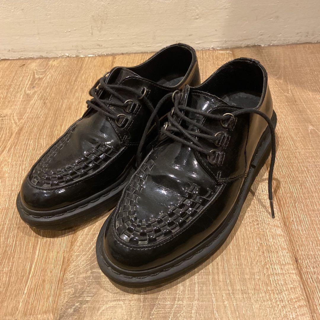 patent leather creepers