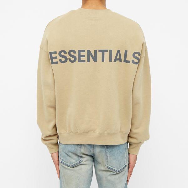 Beige essentials crewneck Clearance