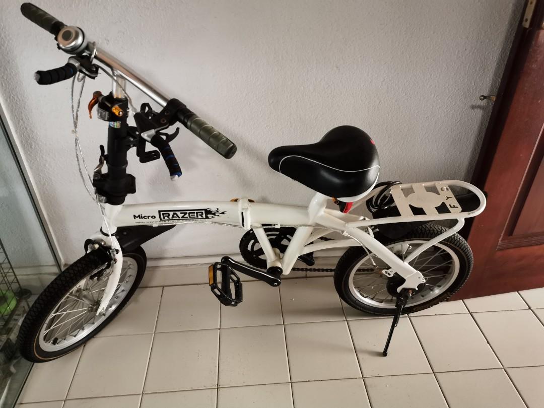 Foldable bicycle micro RAZER Sports Equipment Bicycles Parts Bicycles on Carousell