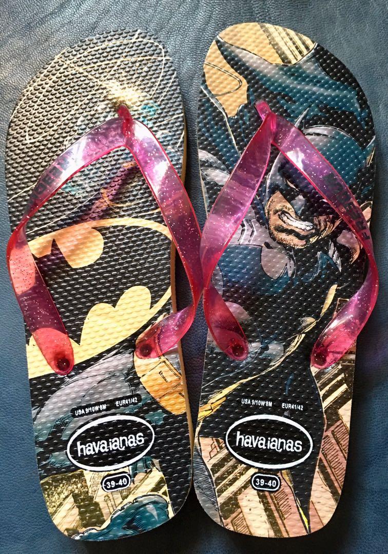 havaianas batman flip flops