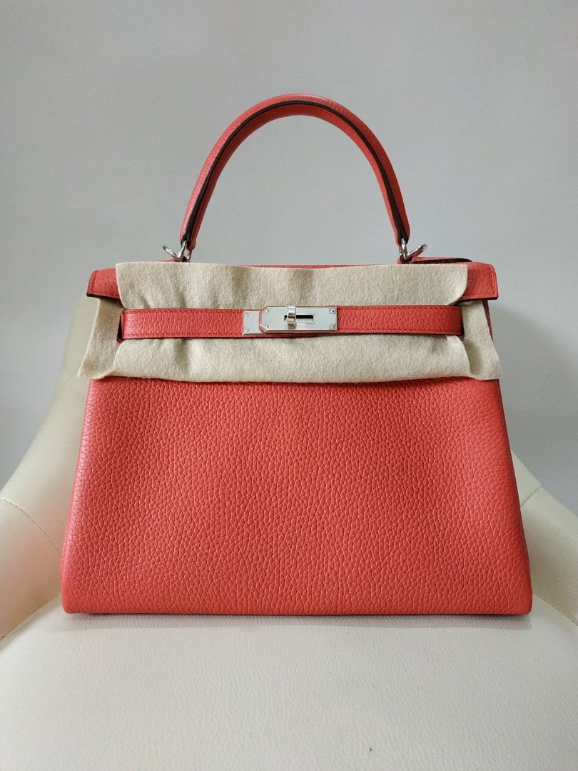 Hermes Kelly Etoupe 28cm GHW, Luxury, Bags & Wallets on Carousell