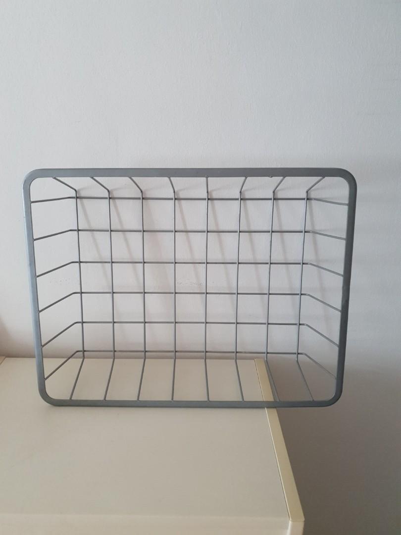 Ikea Metal Basket Shelves, Furniture & Home Living, Furniture, Shelves
