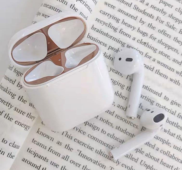 Instock Rose Gold Airpod 1 2 Dust Guard Mobile Phones Tablets Mobile Tablet Accessories Cases Sleeves On Carousell