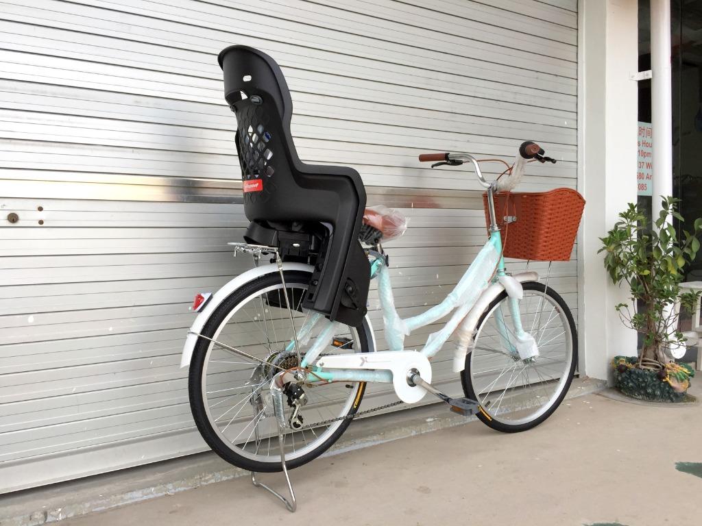 Ladies bicycle with child seat sales
